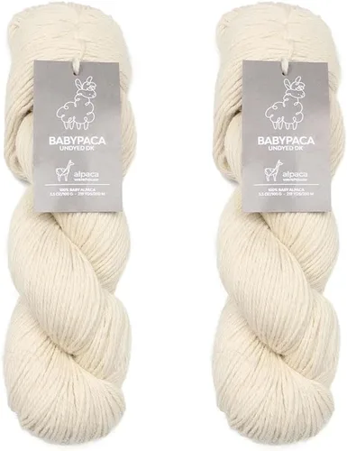 Vista 34 de Juego de 6 madejas de 100% lana de alpaca bebé (10.58 oz) de peso DK, fabricadas en Perú, celestial suave y perfecto para tejer y hacer ganchillo