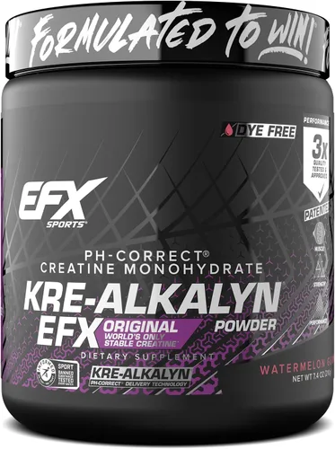 Vista 17 de EFX Sports Kre-Alkalyn EFX Powder Suplemento en polvo de monohidrato de creatina pH correcto Fuerza, crecimiento muscular y rendimiento 55