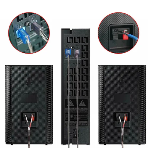 Vista 3 de AH81-02137A Alambre/cables de altavoz para barra de sonido de audio para el hogar Samsung HT-E5500W HT-E6500W HT-E6730W HT-F5500W HT-F6500W