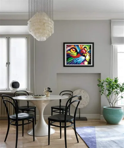 Vista 2 de Kit de pintura por números para niños y adultos principiantes, pintura por números, pintura por números, kits de pintura por números para niños