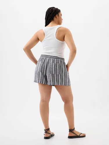 Vista 4 de GAP Pantalón corto de lino para mujer