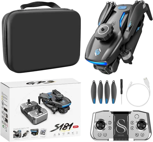 Vista 11 de ikaufen YL3 Mini Drone con doble cámara, flujo óptico flotante, zoom 50X, rollo de acrobacias de 360°, cuadricóptero RC para niños y principiantes