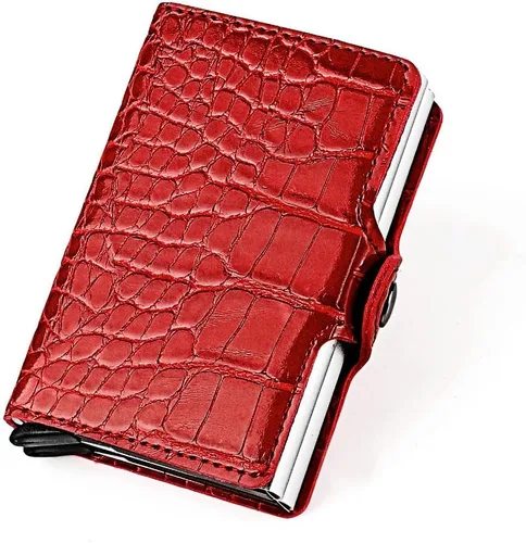 Vista 20 de Cartera de bloqueo RFID ultrafina para tarjetas de crédito con tarjetero seguro, 1468-2, Minimalista