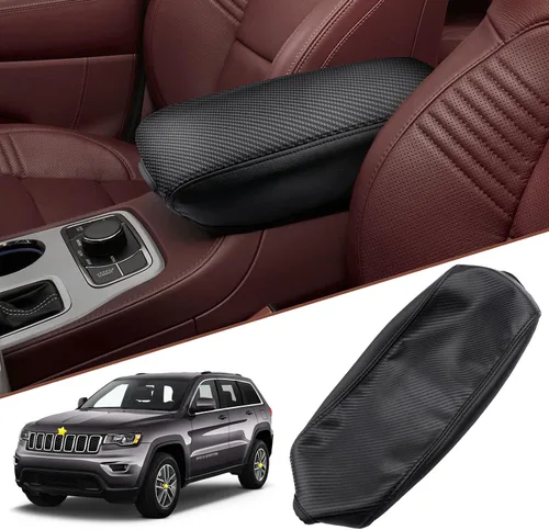 Vista 12 de SKTU Funda para reposabrazos de Jeep Cherokee 2026 + Cherokee (Base/Laredo/Limited/Overland) 2026, cubierta de consola central, accesorios para Jeep