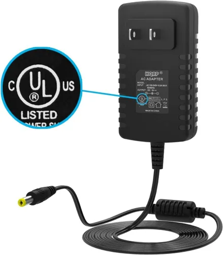 Vista 2 de HQRP Adaptador de CA/fuente de alimentación para teclados Casio CTK-591 / CTK591 / CTK-593 / CTK593 de repuesto [listado UL] Plus HQRP Euro Plug