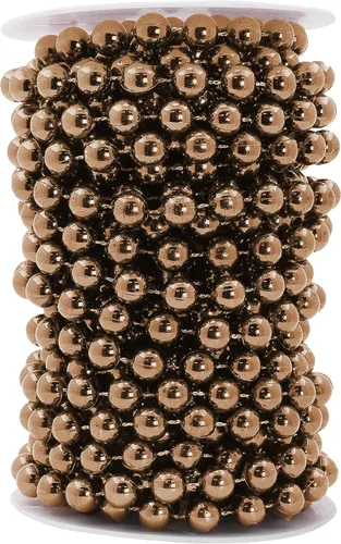 Vista 57 de Mandala Crafts Rollo de cadena de perlas negras de 0.157 pulgadas (0.157 in), guirnalda de perlas de 44 yardas para decoración de bodas, arreglos