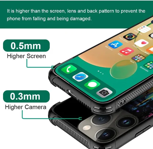 Vista 218 de Funda compatible con iPhone 15, diseño de elefantes africanos, diseño increíble a prueba de golpes, antiarañazos, carcasa trasera de policarbonato