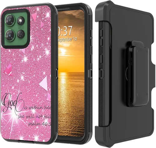 Vista 172 de Funda para Moto G Stylus 5G 2023 con funda de clip para cinturón y soporte, resistente de doble capa, resistente a prueba de golpes, para Motorola