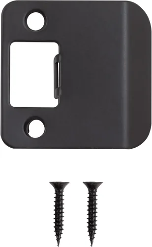 Vista 2 de Stone Harbor Hardware Esquina redonda con labio extendido, 2-1/4" x 1-3/4", (2-1/4" de longitud total), negro mate