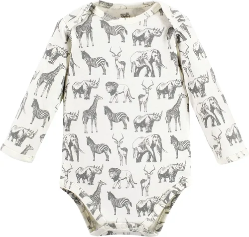 Vista 4 de Touched by Nature baby-girls Organic Cotton Long-sleeve Bodysuits