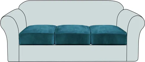 Vista 21 de Funda de cojín elástica de terciopelo, funda de felpa para asiento de sofá, protector de muebles antideslizante para silla/sofá biplaza/sofá