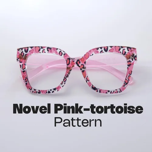 Vista 36 de Zeelool Gafas de luz azul para mujer de moda de tira cuadrada de moda gafas de computadora gafas antifatiga ocular Malcolm JGA000269-22B