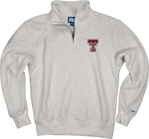 Vista 45 de Blue 84 Sudadera con cremallera de un cuarto para hombre de la NCAA