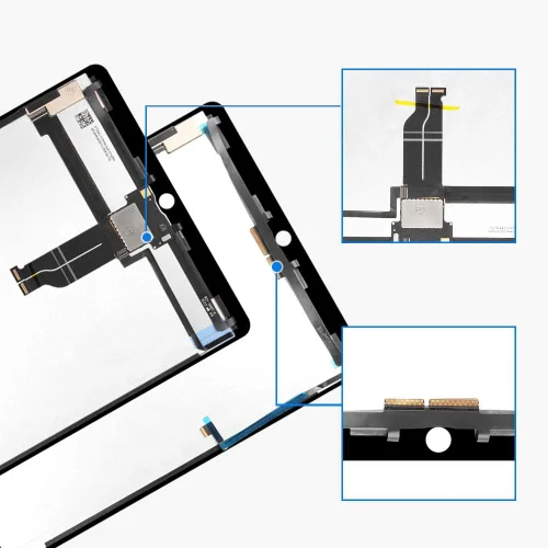 Vista 5 de Srjtek para iPad Pro 12.9 1st (2015) A1584 A1652 Reemplazo de pantalla LCD Pantalla táctil digitalizador + conector IC PCB Flex Cable Asamblea