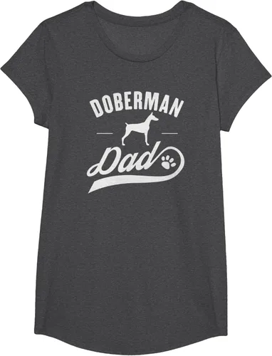 Vista 43 de Doberman Dad - Camiseta para amante del dueño del perro, Negro, S