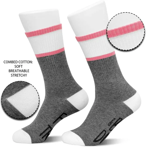 Vista 3 de Faith Trust Baby Dust calcetines de FIV para mujer talla 55-11 regalos de maternidad para embarazo regalos de FIV -A44 Gris