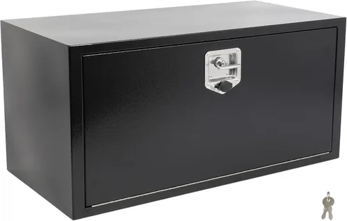 Vista 20 de SCITOO - Caja de herramientas de aluminio de 18 pulgadas de plata resistente para cama de camión, caja de herramientas para remolque de RV