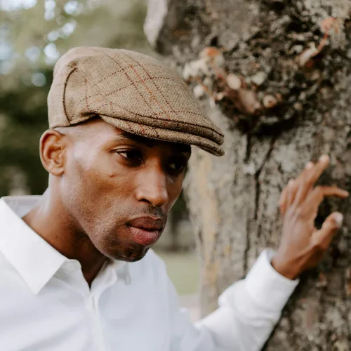 Vista 2 de Borges & Scott Gorra plana Woodsman - Totalmente impermeable - Yorkshire Tweed - Exterior 100% lana Autumn Leaf
