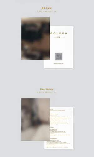 Vista 4 de Golden - Weverse Album Version - incl. 56pg Photobook, QR Card, Postcard, Photocard + Envelope