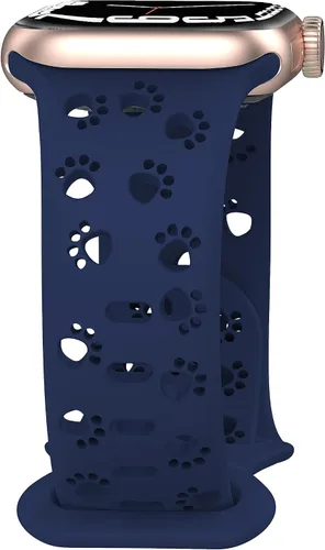 Vista 17 de Correa de silicona compatible con Apple Watch Band de 1.496 in, 1.575 in, 1.614 in, 1.654 in, 1.732 in, 1.772 in, 1.772 in, 1.772 in, 1.772 in