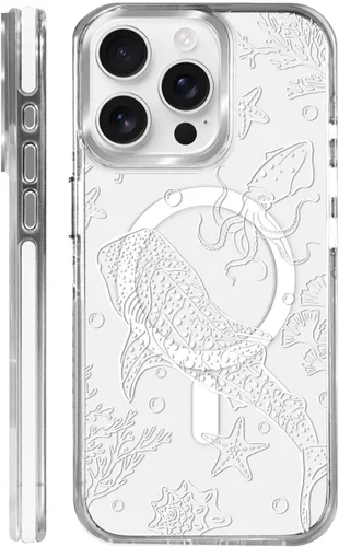 Vista 40 de Funda para iPhone 13/14 [compatible con Magsafe], funda magnética transparente de silicona a prueba de golpes con patrón de versículos de la Biblia