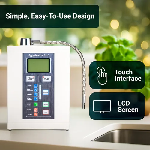 Vista 3 de Aqua Ionizer Deluxe 7.0 Ionizador de agua Sistema de filtración de agua alcalina Produce pH 4.5-11.0 ORP de hasta -800 mV 4000 litros por