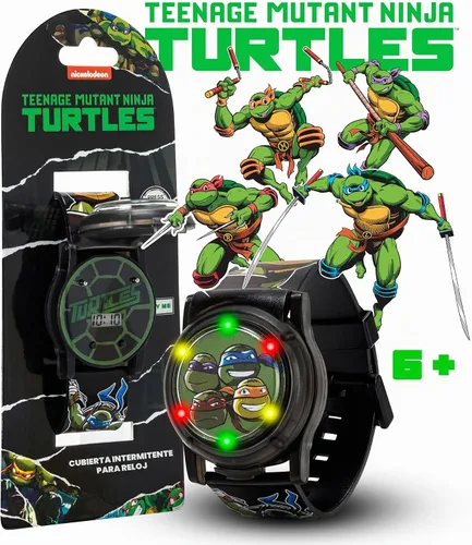 Vista 2 de Ninja Turtles - Reloj digital para niños Negro