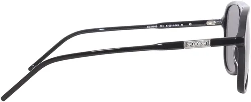 Vista 3 de Gucci GG1156S 001 BlackGrey Pilot Mens Sunglasses