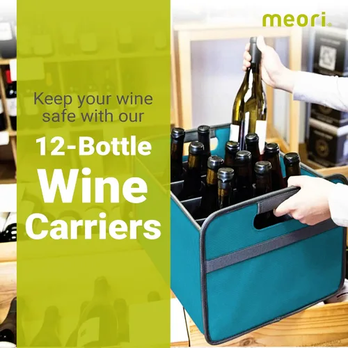 Vista 2 de Meori - Portabicicletas plegable para almacenamiento de vino Azul Azure