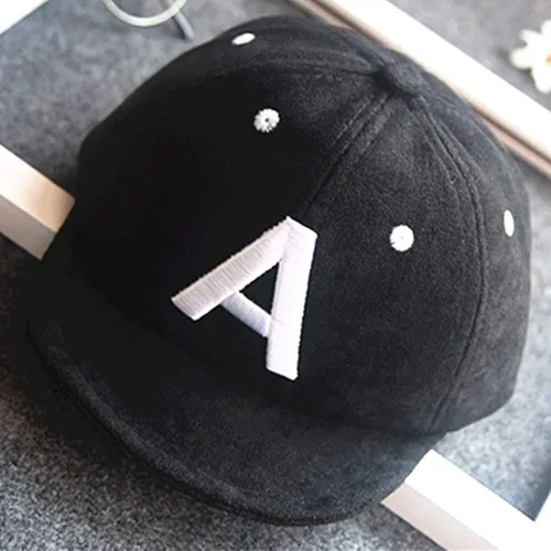Vista 3 de Gorra de béisbol para bebé, sombrero de sol a rayas, sombrero de protección solar con letra, sombrero de protección solar para niños pequeños