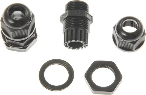 Vista 4 de Prensaestopas de Entrada de Cable Solar Doble ABS Resistente a la Intemperie, Conector de Cable Curvo para Todos los Tipos de Cable de 2mm² a 6mm²