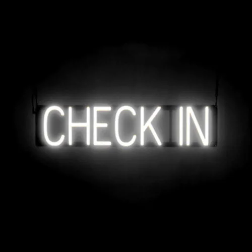 Vista 27 de SpellBrite HOTEL Sign Letrero relacionado con la hospitalidad con aspecto de neón, fuente de luz LED azul 19.8 x 6.3 pulgadas