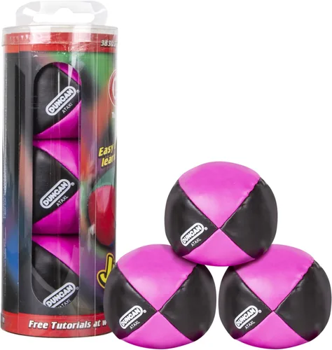 Vista 9 de Duncan Toys Malabares - Pelotas de malabarismo, multicolor, conchas de vinilo, bolas de circo con diseño de 4 paneles, frijoles de plástico, paquete