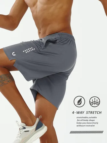 Vista 3 de NORTHYARD Pantalones cortos deportivos de baloncesto para hombre, de 5, 7, 10 pulgadas, para entrenamiento, gimnasio, secado rápido, pantalones