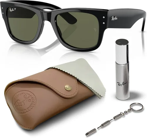Vista 8 de Ray-Ban RB0840S MEGA WAYFARER Gafas de sol de forma cuadrada con kit oficial de gafas