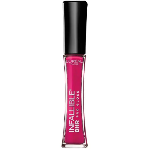 Vista 37 de L'Oreal Paris Makeup Infallible - Brillo labial hidratante de 8 horas, pétalo nude, 0.21 onzas líquidas Pétalo Desnudo