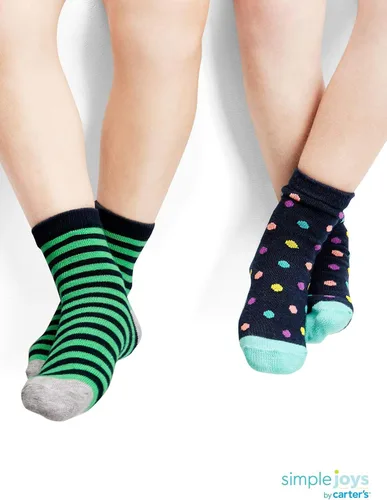 Vista 3 de Simple Joys by Carter's Toddlers and Baby Girls' Socks, 12 Pairs