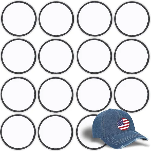 Vista 13 de 15 piezas de parches de sublimación - Parches en blanco para planchar para manualidades DIY, sombreros, gorras, mochilas, uniformes