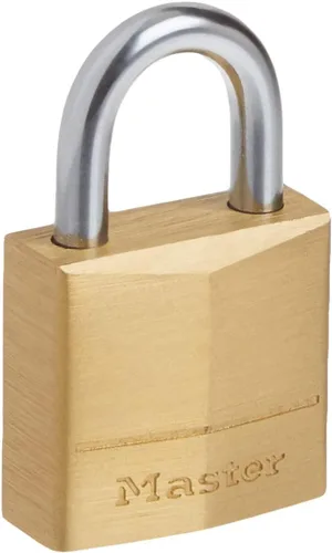 Vista 3 de Master Lock 120Q Candados anchos con llave, 3/4 pulgada, latón macizo, 4 unidades, 120Q
