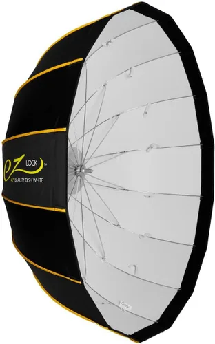Vista 11 de Glow EZ Lock - Caja de luz para plato de belleza de 25 pulgadas para luces de montaje Bowens, interior plateado, marco de liberación rápida EZ Lock