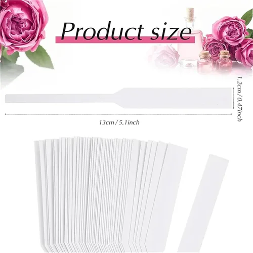 Vista 6 de Disposable Perfume Test Strips 1800 Pieces Fragrance Strips Perfume Test Disposable White Blotter Essential Oils