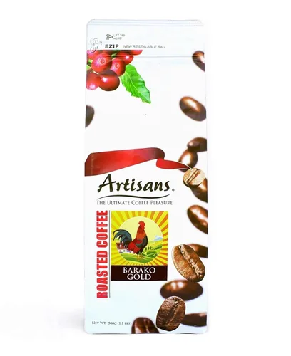 Vista 8 de Artisans Granos de café filipinos, granos Barako Gold tostado medio y oscuro, 1.1 libras por bolsa