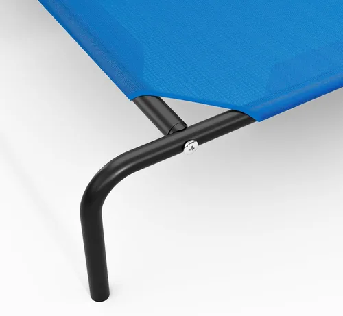 Vista 5 de STARLATTA Cama elevada y refrescante para perros grandes, catre impermeable para mascotas al aire libre con malla transpirable lavable, pies