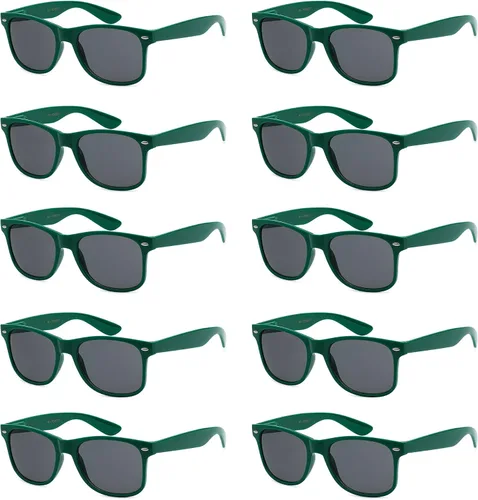 Vista 35 de Paquete de 10 lentes de sol a granel con protección UV para Bandera Americana Humo
