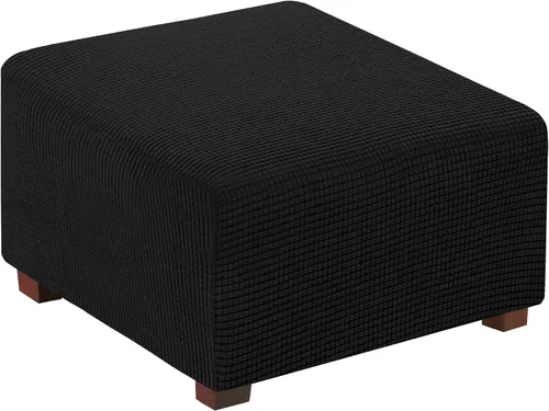 Vista 31 de Flamingo P Funda otomana elástica cuadrada, protector de muebles, protector de muebles plegable, protector de muebles, funda suave con parte