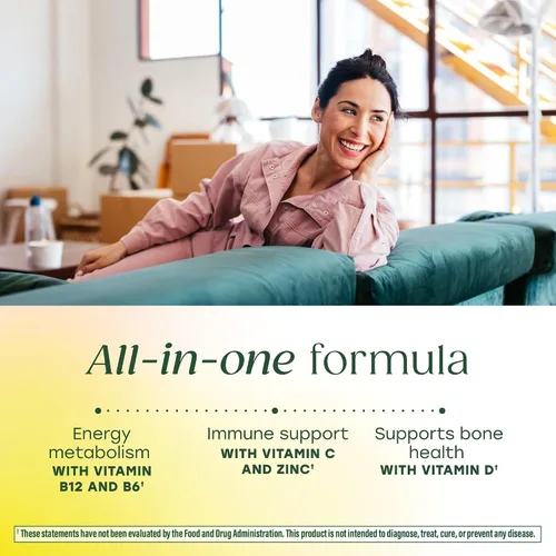 Vista 3 de MegaFood Multivitamínico para mujeres 40+ One Daily multivitamínico femenino - con B12 metilado, folato de metilo, vitamina D3, C y zinc