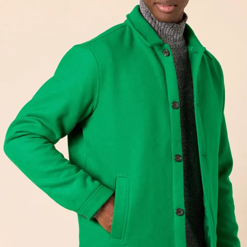 Vista 4 de Amazon Essentials Chaqueta bomber de mezcla de lana para hombre (disponible en tallas grandes y altas)