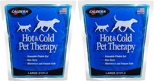 Vista 4 de Caldera Pet Therapy - Paquete de gel para hombro, grande, azul