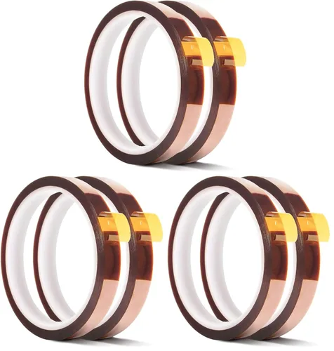 Vista 4 de 2 rollos de cinta térmica, de 10 mm x 33 m, cinta adhesiva resistente al calor / cinta de transferencia, cinta térmica de vinilo de sublimación, sin