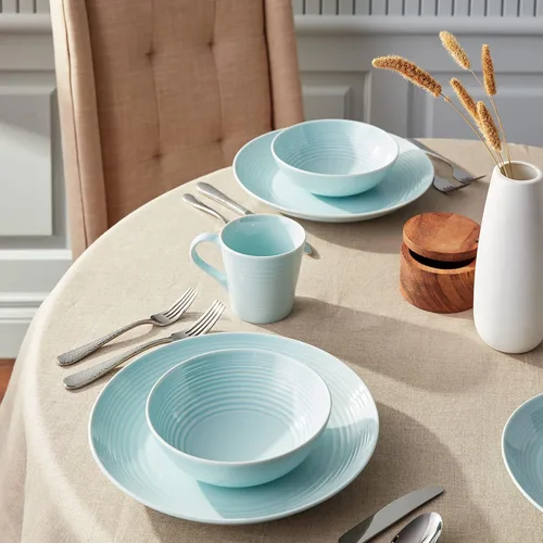 Vista 7 de Royal Doulton Exclusivo para el juego de vajilla Gordon Ramsay Maze Blue de 16 piezas